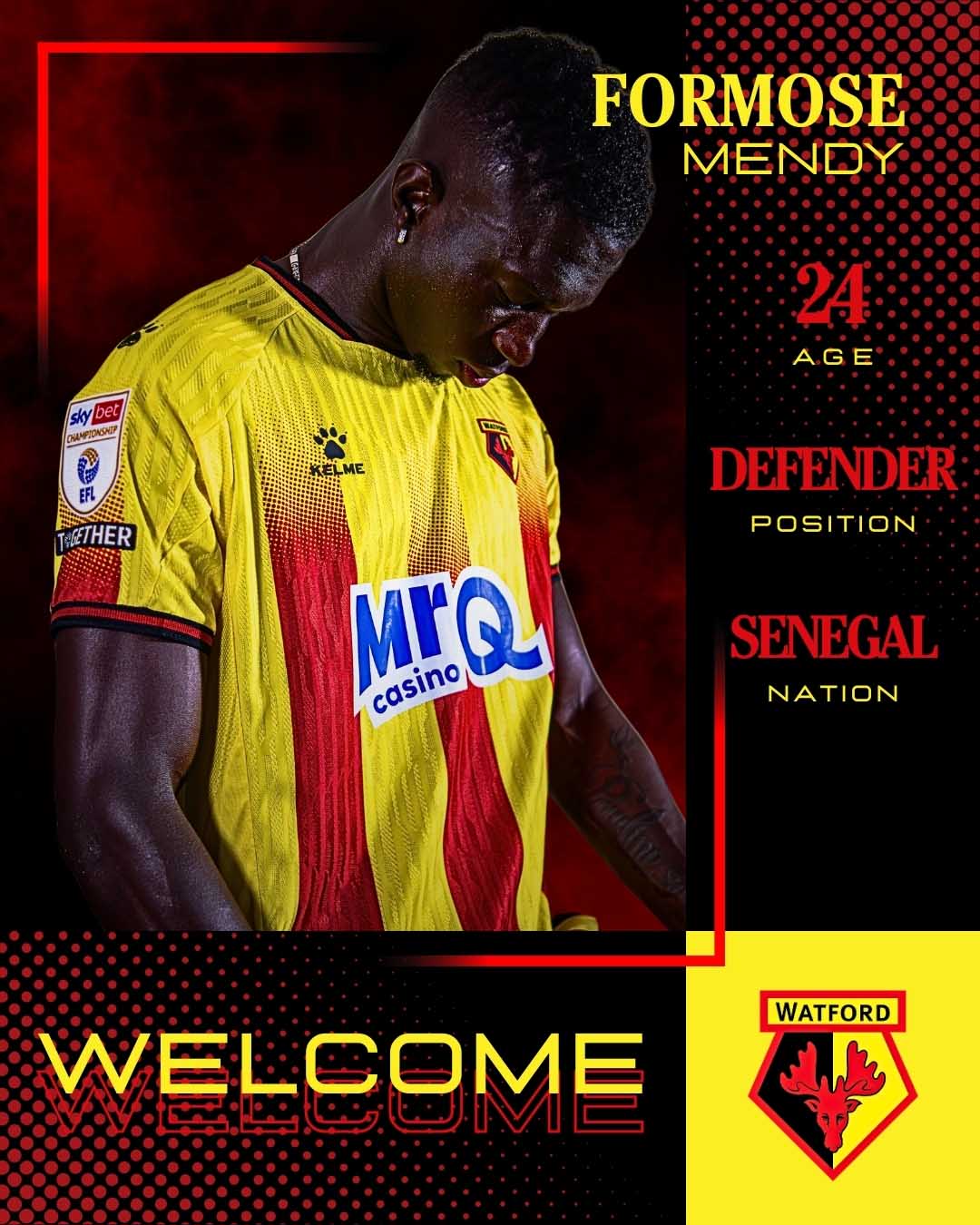 Watford FC player signing social media image