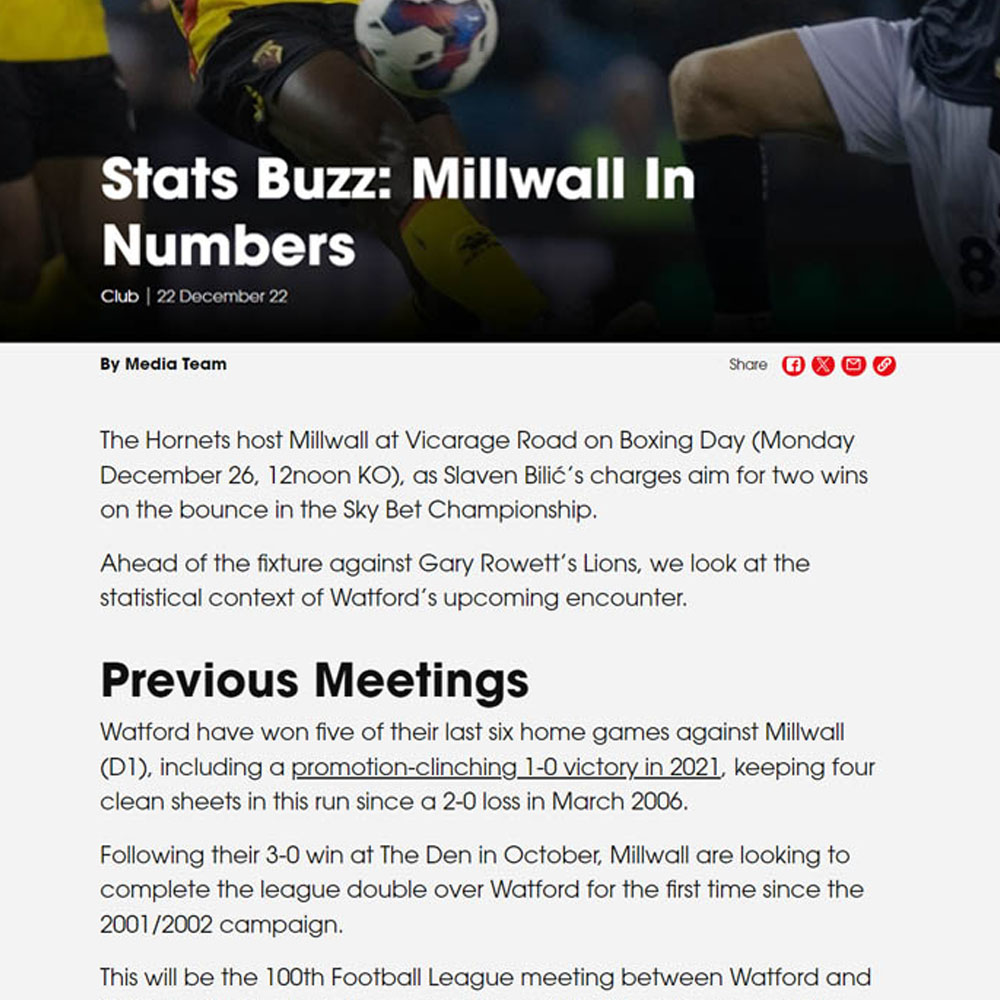 Promotional Sports Editorial